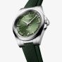 Longines Mens Conquest Green Rubber Strap Watch L3.720.4.02.9