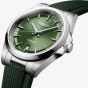 Longines Mens Conquest Green Rubber Strap Watch L3.720.4.02.9