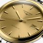 Longines Mens Flagship Classic Two-Tone Gold Dial Watch L4.974.3.32.7