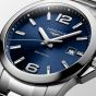Longines Mens Conquest Blue Dial Stainless Steel Bracelet Watch L3.759.4.96.6