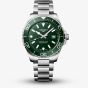 Longines Mens HydroConquest Green Dial Bracelet Watch L3.769.4.06.6