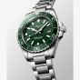 Longines Mens HydroConquest Green Dial Bracelet Watch L3.769.4.06.6