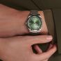 Longines Mens Conquest Automatic Green Dial Stainless Steel Bracelet Watch L3.830.4.02.6