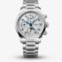 Longines Mens Master Collection Chronograph Moonphase Silver Dial Bracelet Watch L2.962.4.73.6