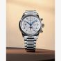 Longines Mens Master Collection Chronograph Moonphase Silver Dial Bracelet Watch L2.962.4.73.6