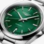 Longines Mens Conquest Mint Green Dial Stainless Steel Bracelet Watch L3.860.4.09.6