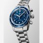 Longines Mens Spirit Pilot Flyback Blue Dial Bracelet Watch L3.721.4.93.6