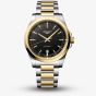 Longines Mens Conquest Black Dial Two-Tone Stainless Steel Bracelet Watch L3.860.3.52.7
