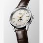 Longines Mens Flagship Heritage Moonphase Ivory Dial Leather Strap Watch L4.815.4.78.2