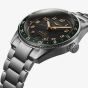 Longines Mens Spirit Zulu Time Green Watch L3.812.4.63.6