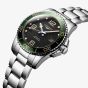 Longines Mens HydroConquest Green Bezel Watch L3.781.4.05.6