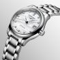 Longines Ladies Master Diamond Set Mother of Pearl Bracelet Watch L2.128.4.87.6