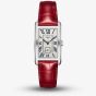 Longines Ladies DolceVita Silver Dial Red Leather Strap Watch L5.755.4.71.5
