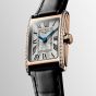 Longines Ladies DolceVita 18ct Rose Gold Diamond Set Black Leather Strap Watch L5.258.9.71.0