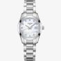 Longines Conquest Diamond Set Mother of Pearl Dial Silver Bracelet Watch L2.286.4.87.6