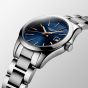 Longines Ladies Conquest Blue Dial Silver Bracelet Watch L2.286.4.92.6