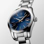 Longines Ladies Conquest Blue Dial Silver Bracelet Watch L2.286.4.92.6