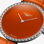 Longines Ladies La Grande Classique Orange Diamond Bezel Watch L4.523.0.92.2