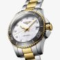Longines Ladies Hydroconquest Mother Of Pearl Dial Watch L3.370.3.87.6
