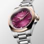 Longines Conquest Automatic Purple Two Tone Watch L3.430.5.98.6
