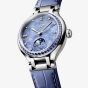 Longines Ladies Primaluna Blue Sapphire Set Moonphase Watch L8.126.0.97.2