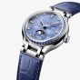 Longines Ladies Primaluna Blue Sapphire Set Moonphase Watch L8.126.0.97.2