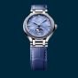 Longines Ladies Primaluna Blue Sapphire Set Moonphase Watch L8.126.0.97.2