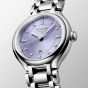 Longines Ladies Primaluna Purple Dial Diamond Set Watch L8.142.4.07.6