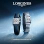 Longines Ladies Mini Dolcevita Silver Diamond Dial Bracelet Watch L5.200.4.87.6