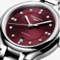 Longines Ladies PrimaLuna Red Dial Bracelet Watch L8.123.4.67.6