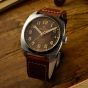 Bremont Mens Limited Edition Terra Nova Brown Leather Strap Watch TN40-DT-SS-BR-L-S