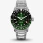 Bremont Mens Supermarine 300m GMT Tundra Green Dial Watch SM40-GMT-SS-GNBK-B