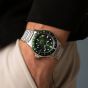 Bremont Mens Supermarine 300m GMT Tundra Green Dial Watch SM40-GMT-SS-GNBK-B