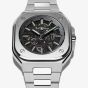 Bell & Ross Mens Limited Edition BR 05 Skeleton Nightlum Watch BR05A-BL-SK-ST/SST