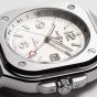 Bell & Ross Mens Stainless Steel White Dial Watch BR05G-SI-ST/SST