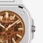Bell & Ross Mens Limited Edition Skeleton Golden Watch BR05A-CH-SKST/SST