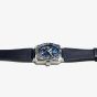 Bell & Ross Mens Blue GMT Watch BR0393-BLU-ST/SCA