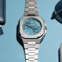 Bell & Ross Mens BR 05 GMT Sky Blue Watch BR05G-PB-ST/SST