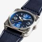 Bell & Ross BR03 Blue Steel Automatic Blue Dial Watch BR03A-BLU-ST/SCA