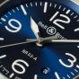 Bell & Ross BR03 Blue Steel Automatic Blue Dial Watch BR03A-BLU-ST/SCA