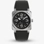 Bell & Ross BR03 Black Steel Automatic Black Dial Watch BR03A-BL-ST/SRB
