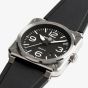 Bell & Ross BR03 Black Steel Automatic Black Dial Watch BR03A-BL-ST/SRB