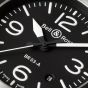 Bell & Ross BR03 Black Steel Automatic Black Dial Watch BR03A-BL-ST/SRB