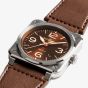 Bell & Ross BR03 Gold Heritage Automatic Brown Dial Watch BR03A-GH-ST/SCA