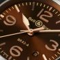 Bell & Ross BR03 Gold Heritage Automatic Brown Dial Watch BR03A-GH-ST/SCA