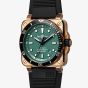Bell & Ross BR 03-92 Diver Black & Green Bronze Watch BR0392-D-LT-BR/SRB
