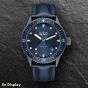 Ex-Display Blancpain Mens Fifty Fathoms Bathyscaphe Grey & Blue 43mm Watch 5000 0240 052A