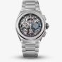Zenith Mens Defy El Primero 21 Skeleton Dial Silver Bracelet Watch 95.9000.9004/78.M9000