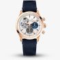 Zenith Mens Chronomaster Open Blue Leather Strap Watch 18.3300.3604/69.C922