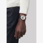 Zenith Mens Chronomaster Open Blue Leather Strap Watch 18.3300.3604/69.C922